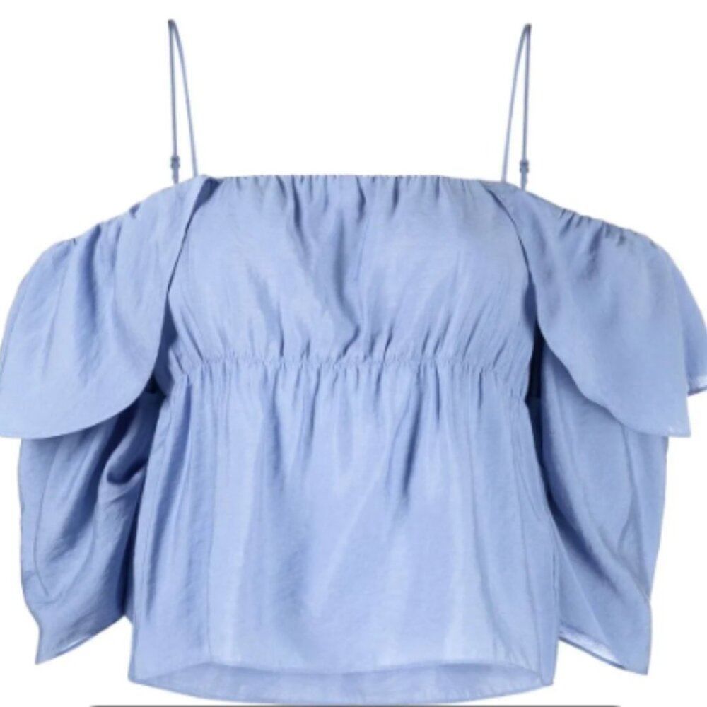 Vince Off-the-Shoulder Cami Blue Medium